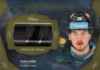 DVOŘÁK Tomáš OFS Classic 2020/2021 Game Used Material GUM-TDV /70