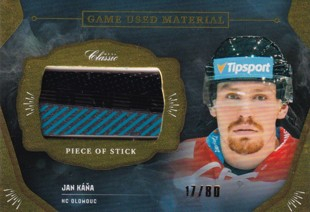 KÁŇA Jan OFS Classic 2020/2021 Game Used Material GUM-JKÁ /80