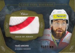 MARCINKO Tomáš OFS Classic 2020/2021 Game Used Material GUM-TMA /109