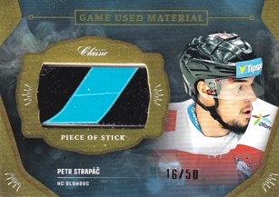 STRAPÁČ Petr OFS Classic 2020/2021 Game Used Material GUM-PSČ /50