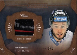 ZOHORNA Radim OFS Classic 2020/2021 Game Used Remnants RPS-RZO Bronze /5 