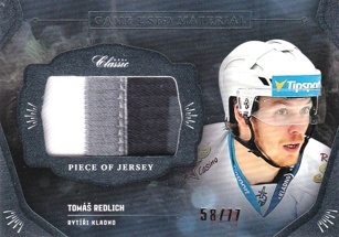 REDLICH Tomáš OFS Classic 2020/2021 Game Used Material GUM-TRE /77